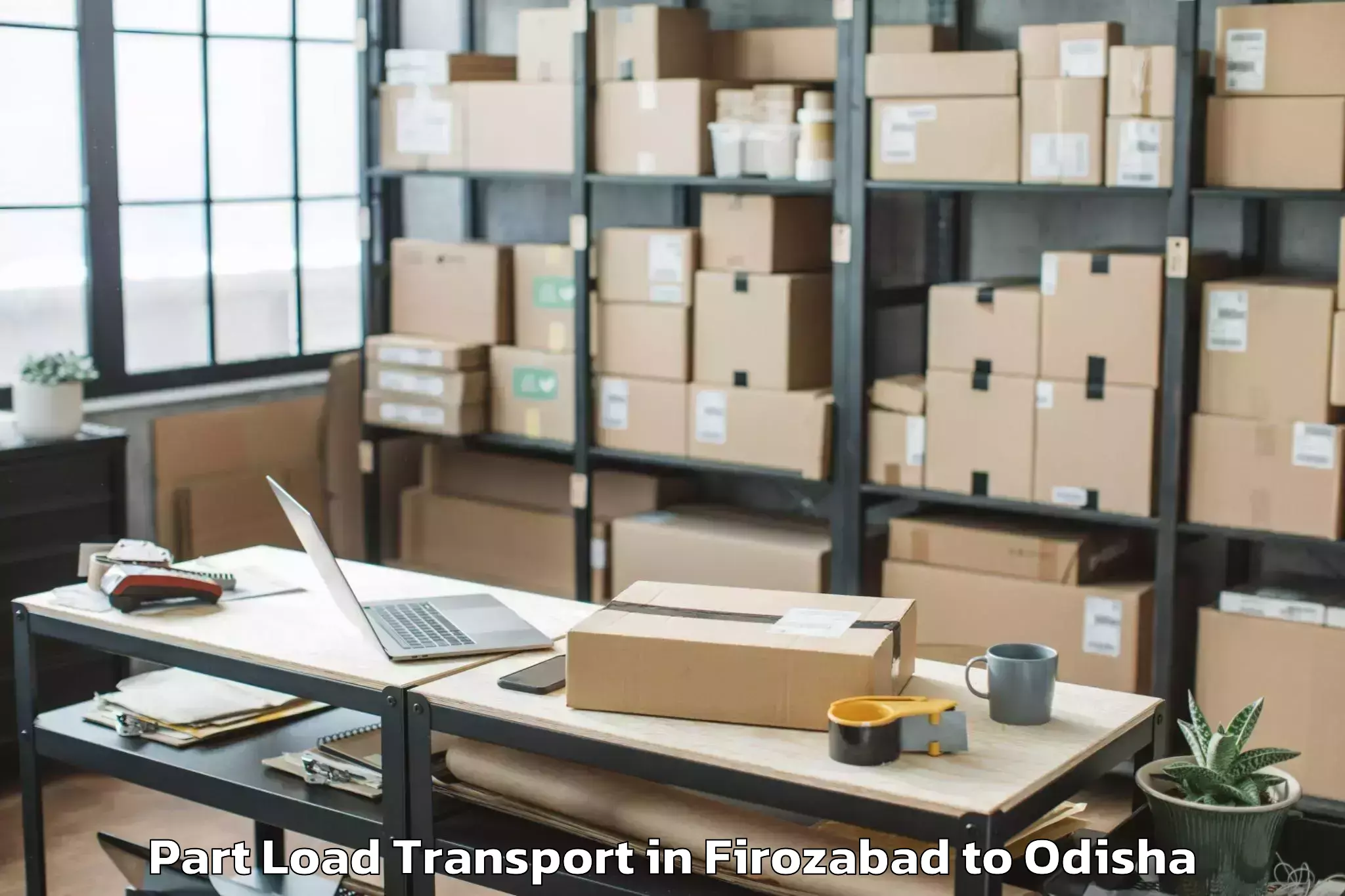 Reliable Firozabad to Anandapur Part Load Transport